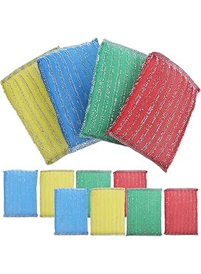 Multi Color Heavy Duty Kitchen Scrub Sponges Non Stick Oil Resistant Reusable for Dishes - Image 1