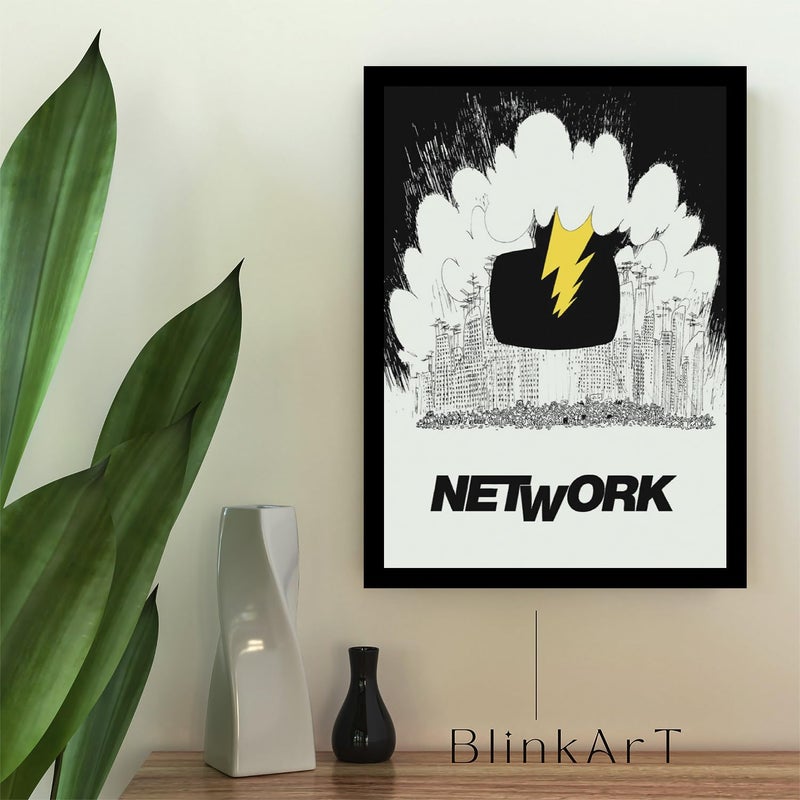 BLINKART BLINKART Aesthetic Network 1976 Movie Photo Frame Album Poster Wall Art Print Decor Perfect For Home Bedroom Living Room Bedroom Home Office Study Room12 18 Inches  - Image 2