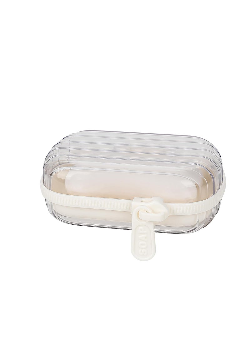 Generic - Innovative high profile double layer portable soap holder with lid drainage tray and zipper closure - Image 1