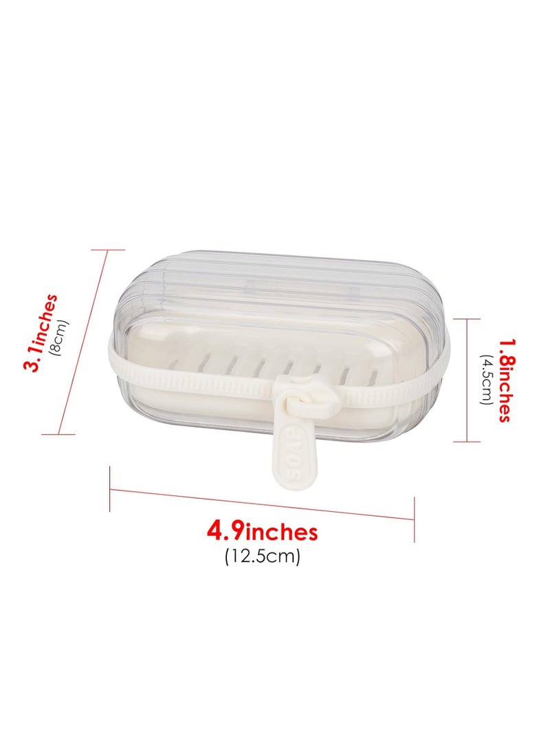 Generic - Innovative high profile double layer portable soap holder with lid drainage tray and zipper closure - Image 1