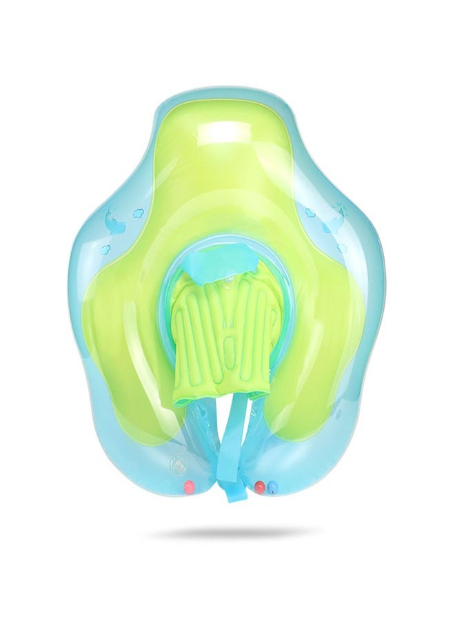 Baby Swimming Ring,Inflatable Baby Swimming Pool Floating Ring,Helps Babies Learn to Swim,Suitable for Infants Aged 3-12 Months Old(First Generation Simple Blue)