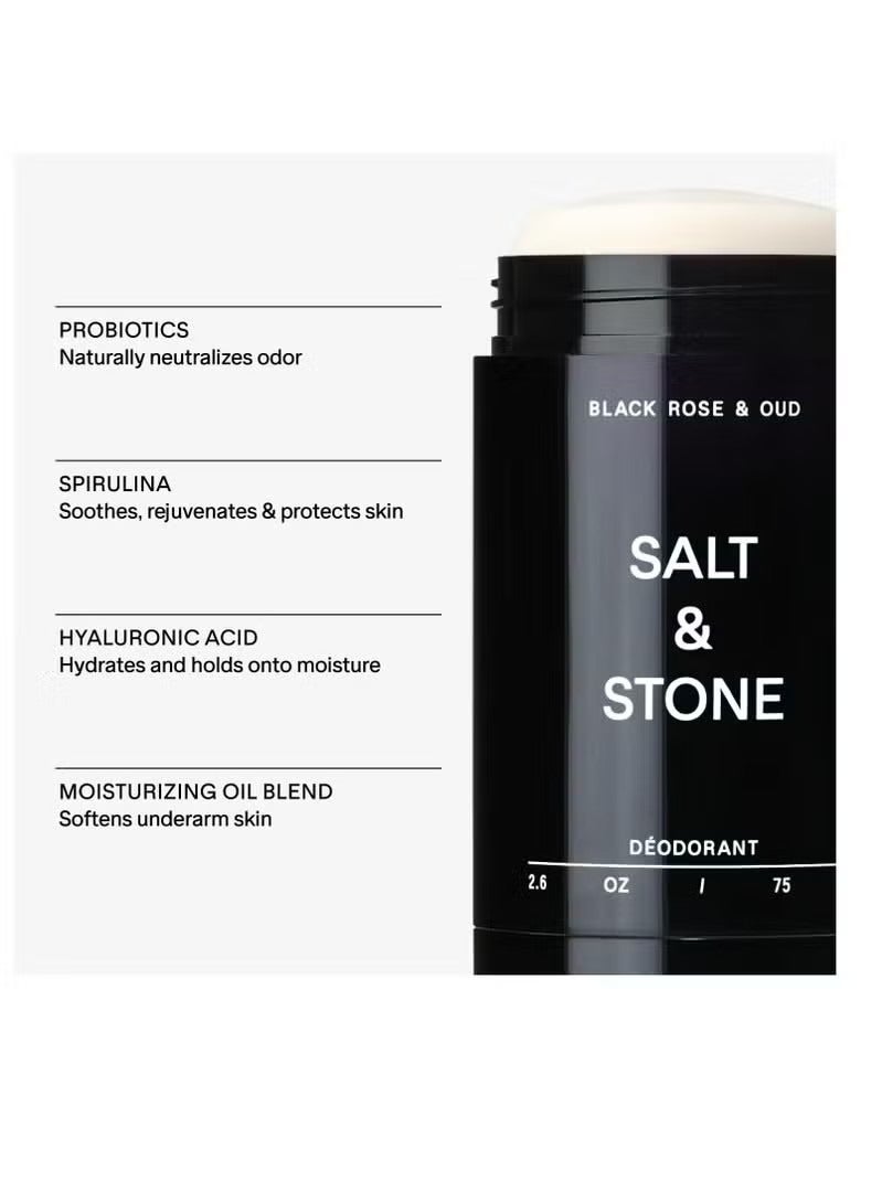 Salt & Stone Extra Strength Natural Deodorant for Women & Men | Aluminum Free with Seaweed Extracts, Shea Butter & Probiotics | Free From Parabens, Sulfates & Phthalates (2.6 oz) - Image 2