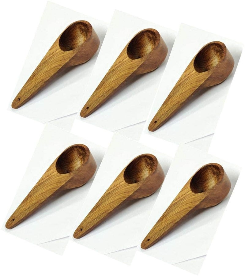 ARMAN SPOONS - Believe in Quality Teak Wood Handmade Wooden Masala Spoon for Small Containers (8.5 cm Long) -Set of 24 - Image 4