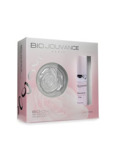Bio Jouvance  Bio Choice Dual Package  Serum 05oz  15ml and Cream 1oz  30ml  Professional Eye  Face Hydrating Lotion  Facial Skin Care Treatment  Made in France