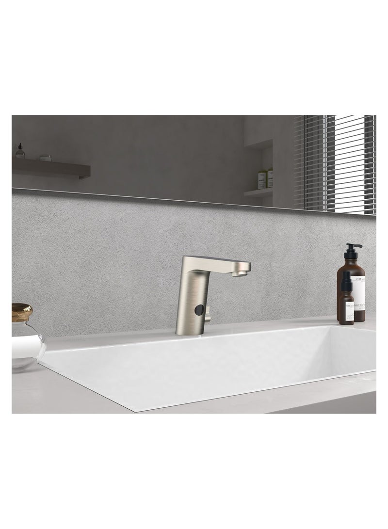 HESANIT 4001E Sensor Faucet for Washbasin, Touchless Infrared Tap, Temperature Control, Water Saving, Premium Steel Brushed Finish - Image 2