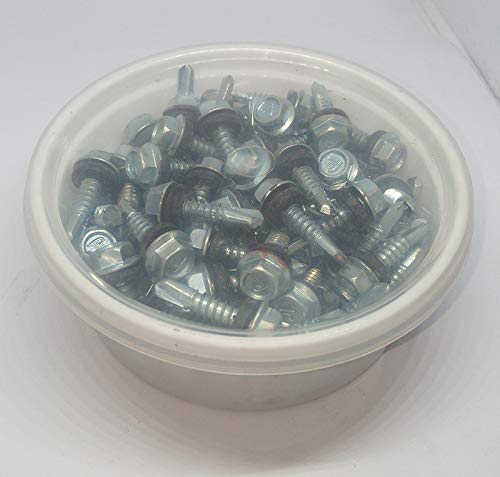 Self Tapping Screw with Washer 50 Pcs 