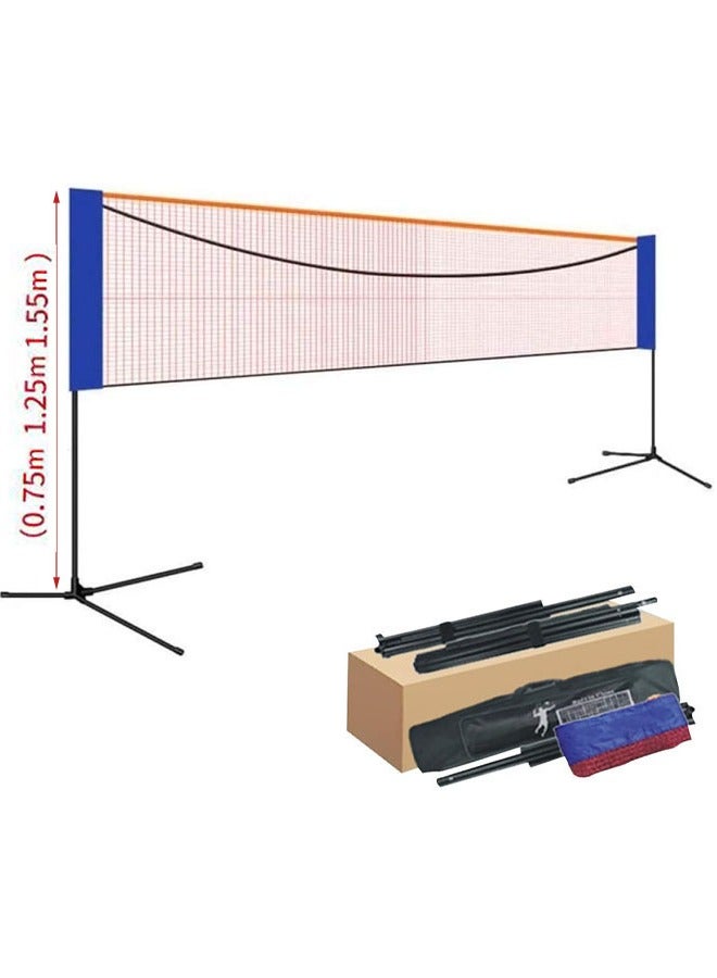 founder Portable Badminton Tennis Net Set Equipment,Tennis Net with Height Adjustable Stand and Carry Bag, Easy to Assemble Nets for Kids & Adults Tennis, Pickleball, Badminton or Volleyball(4.2m) - Image 1