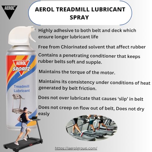 Aerol Treadmill Spray with Extension Tube, Grade 74, 300g - Silicone Oil Based Lubricant, Reduces Friction, Keeps Rubber Belts Soft - Image 5