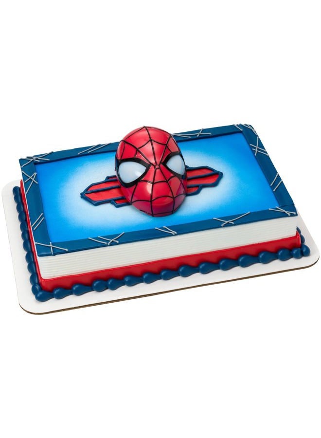 DecoPac DecoSet® Marvel Spider-Man™ Ultimate Light Up Eyes Cake Topper, 1-Piece Cake Topper Set, Superhero Head with Lights - Image 1