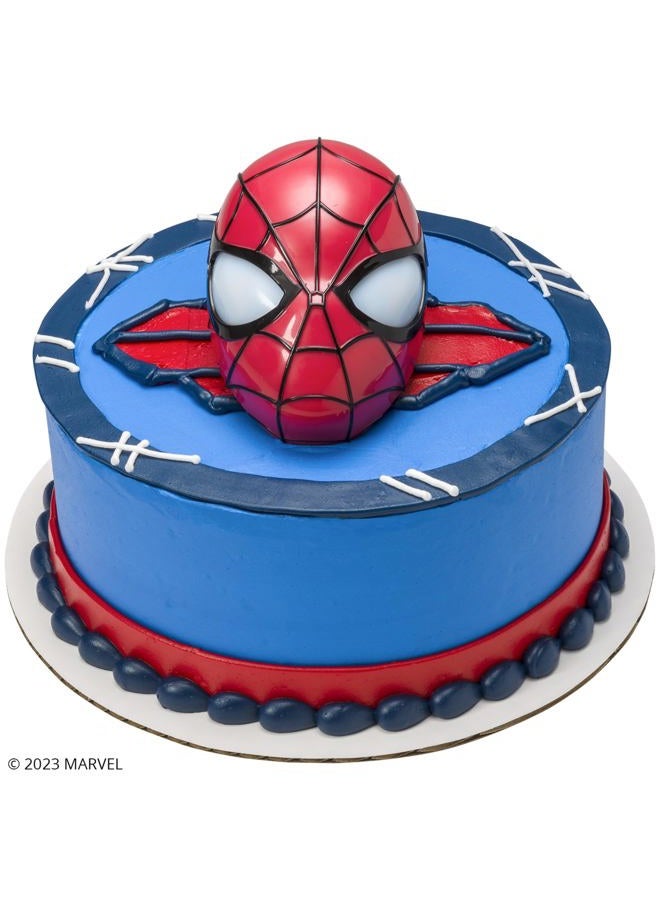 DecoPac DecoSet® Marvel Spider-Man™ Ultimate Light Up Eyes Cake Topper, 1-Piece Cake Topper Set, Superhero Head with Lights - Image 4