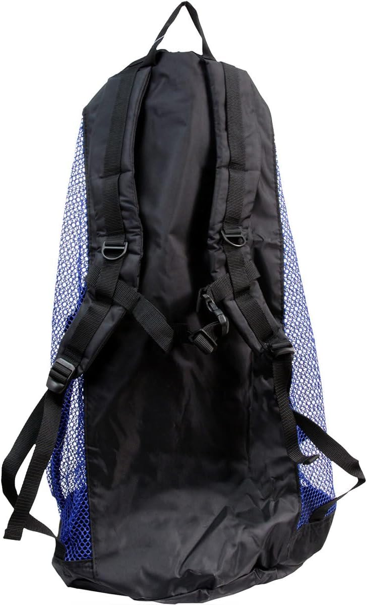 ARMOR Heavy Nylon Mesh Backpack Bag - Multiple Colors (Black) - Image 2