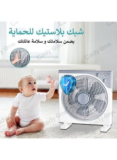 Cady One Electric desk table fan with 5 high-performance blades and 3 speeds  - Image 4