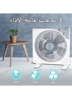 Cady One Electric desk table fan with 5 high-performance blades and 3 speeds  - Image 5