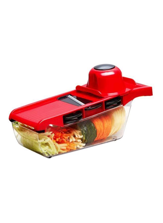 NIBEMINENT Mandolin Vegetable Cutter Red/Clear
