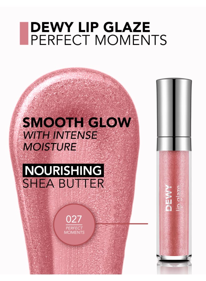 flormar Dewy Lip Glaze – 027 Perfect Moments – High-Shine Lip Glaze, Pearlescent Shimmer, Smooth Comfortable Wear, Long-Wear Glossy Look 027-PERFECT MOMENTS - Image 5