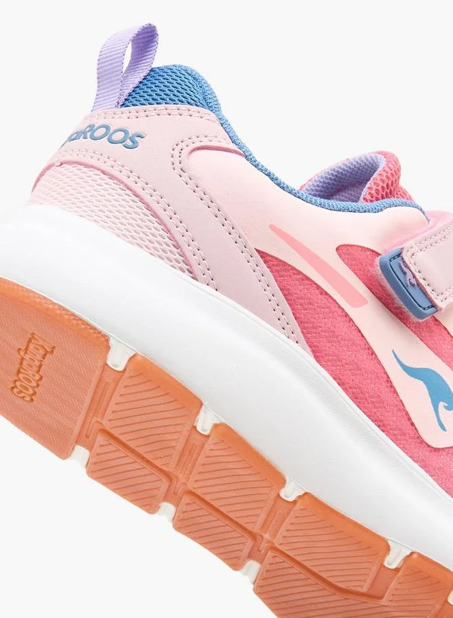 Kangaroos Pink Girls Hook & Loop School Sports Shoes for Women | Best Price UAE