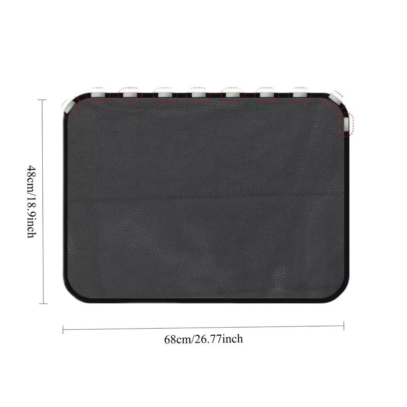 Magnetic Car Window Shade Front And Back 4 Piece Set Heavy Duty Mesh Cover For All Car Models Trucks SUVs Heat Insulation Anti Glare Protective Privacy Screen Easy Install Remove - Image 3