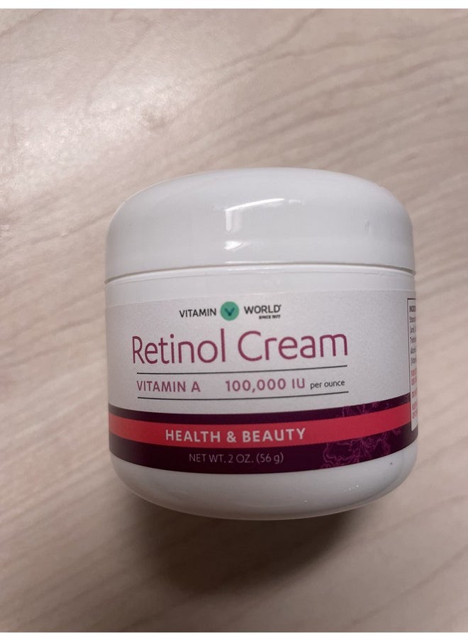 VITAMIN WORLD Vitamin World Retinol Vitamin A Cream 100,000 IU 2 oz  - Image 2