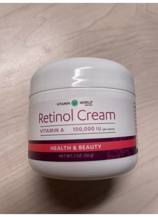 VITAMIN WORLD Vitamin World Retinol Vitamin A Cream 100,000 IU 2 oz  - Image 1