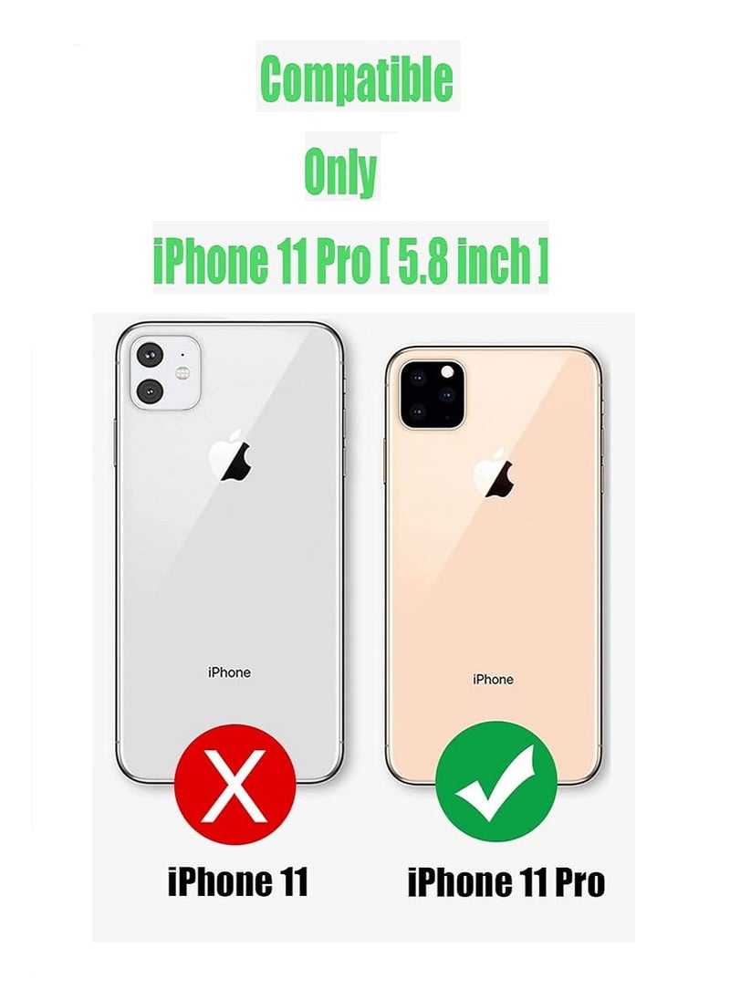2 Pieces Tempered Glass Screen Protector Clear Designed For iPhone 11 Pro Full Screen Coverage And Bubble Free  - Image 3