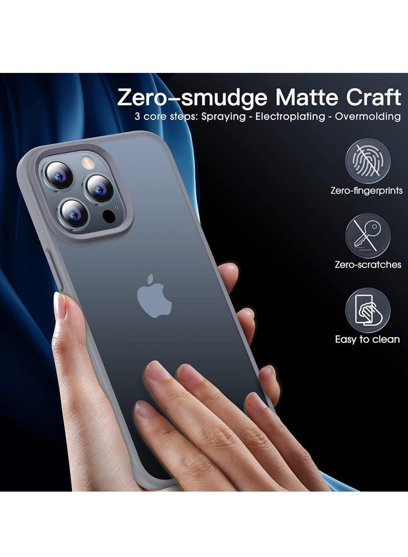 ten.tech Compatible with iPhone 13 Pro Clear Case Shockproof PC Soft Silicone (Anti-Yellowing) TPU Bumper Protective Cover - Image 4