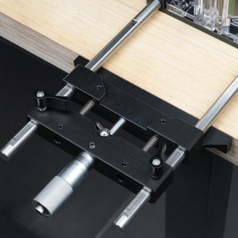 Trimming Guide: Aluminum Alloy - Fine Tuning Precision Adjustment Woodworking Tool for Woodworking Enthusiasts, High Stability & Clear Engraved Scale, Fits 65mm Diameter Trimmers - Image 4
