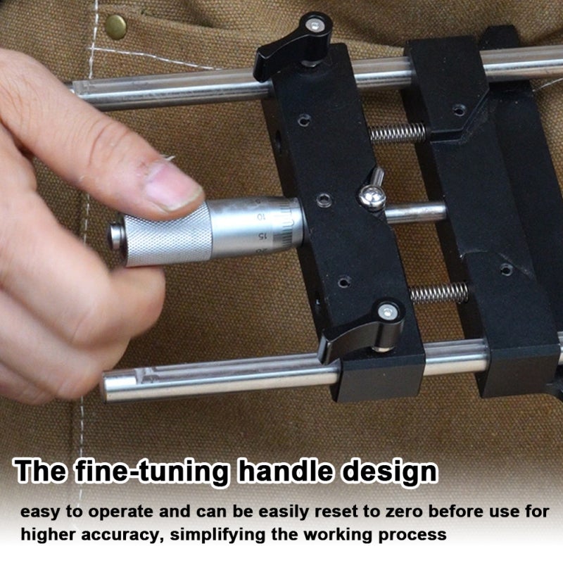 Trimming Guide: Aluminum Alloy - Fine Tuning Precision Adjustment Woodworking Tool for Woodworking Enthusiasts, High Stability & Clear Engraved Scale, Fits 65mm Diameter Trimmers - Image 5