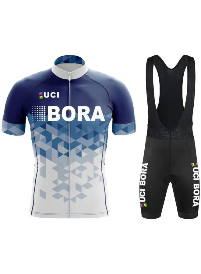 Cycling Suit Bora Tour De France Bike Short-sleeved Suit Sweat-wicking Hygroscopic Race Cycling Suit