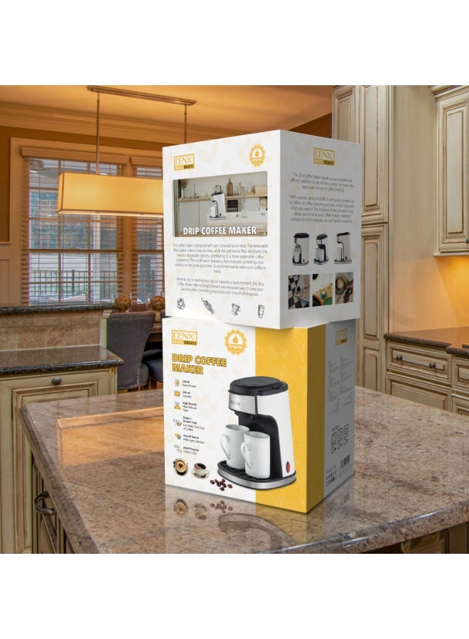 Denx Drip Espresso Coffee Maker with Two Cups, 450W Power | DX3413 - Image 5