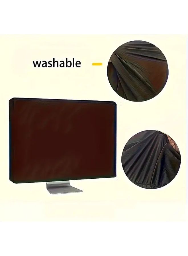 Black Elastic Monitor Cover HD Panel Anti Scratch Fits 61 71cm Screens No Residue - Image 5