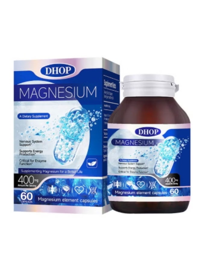 DHOP Magnesium Glycinate High Absorption 400MG 60 Veg Capsules - Image 1