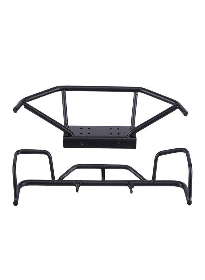 Dilwe RC Car Front Rear Bumper, Metal Front Rear Bumper for TF2 / TF1 1/10 Scale RC Crawler Car Model Vehicle Accessory - Image 2