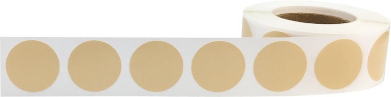 InStockLabels.com Beige Color Coding Labels for Organizing Inventory 0.75 Inch Round Circle Dots 500 Total Adhesive Stickers On A Roll - Image 3