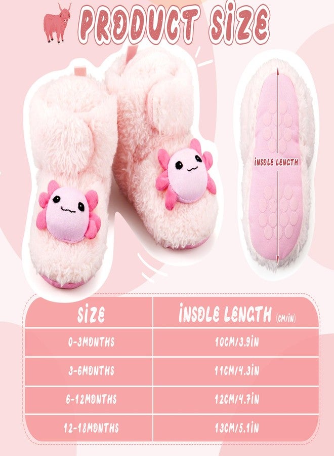 ShinyMatch Axolotl Baby Booties Newborn Baby Shoes Animal Unisex Infant Slippers for Toddler Infant Girl Boy(12-18 Months) - Image 4
