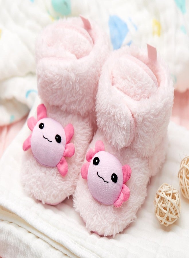 ShinyMatch Axolotl Baby Booties Newborn Baby Shoes Animal Unisex Infant Slippers for Toddler Infant Girl Boy(12-18 Months) - Image 2