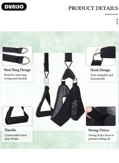 DUNISO Cervical Neck Traction Device for Home Use, Portable Neck Stretcher Hammock Over Door for Neck Pain Relief, Neck Sling for Spine Decompression, Neck Brace Fixation Gear Correction Stretcher, Physical Therapy Aids for Neck Decompression  - Image 3