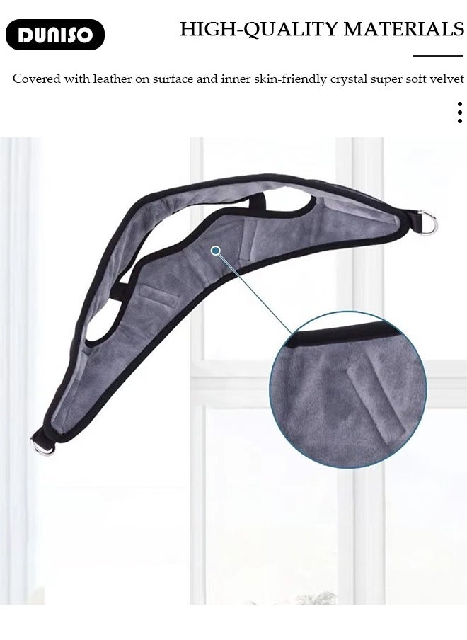 DUNISO Cervical Neck Traction Device for Home Use, Portable Neck Stretcher Hammock Over Door for Neck Pain Relief, Neck Sling for Spine Decompression, Neck Brace Fixation Gear Correction Stretcher, Physical Therapy Aids for Neck Decompression  - Image 4