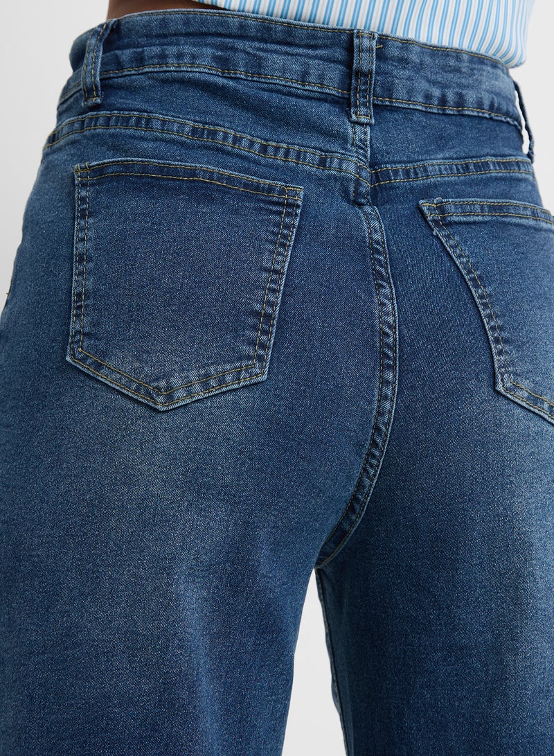 جينجر جينز واسع بخصر مرتفع وأرجل واسعة - Image 4