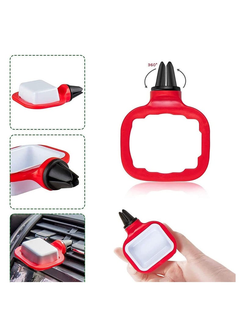 SYOSI Car Sauce Holder Vent Dip Clip, Car Accessories for Sauce Mini Sauce Holder Removable Dipping Sauces Holder Dipping Dish Container for Car Vent - Image 5