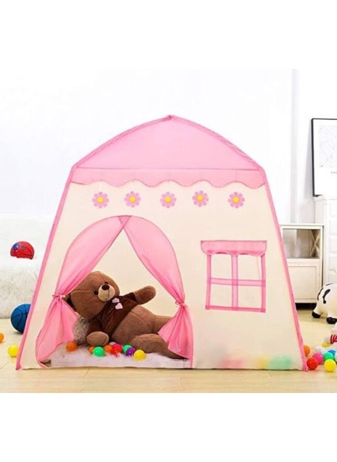 ECVV - Princess Tent for Girls/Play Tent Kids Tents and Playhouses Kids ，Children Playhouse for Indoor Outdoor ，Boys & Girls Birthday Gift | Ball light flower room| 130 * 100 * 130CM - Image 1