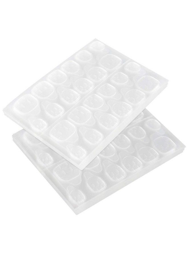 Wobe 600Pcs (25 Sheets) Doubleside Nail Glue Sticker Waterproof Breathable Jelly Double Sided Nails Adhesive Tabs For False Nail Tips Nail Glue Transparent Flexible Fake Nail Glue - Image 1