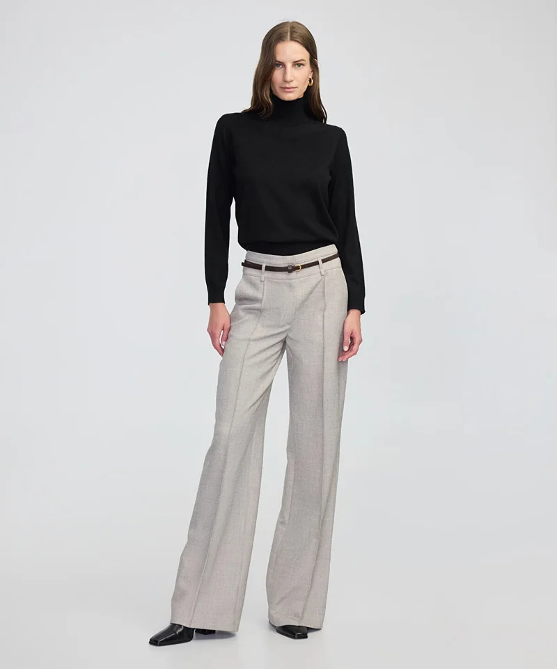 ابيكول Fine Knit Wool-Blend Top