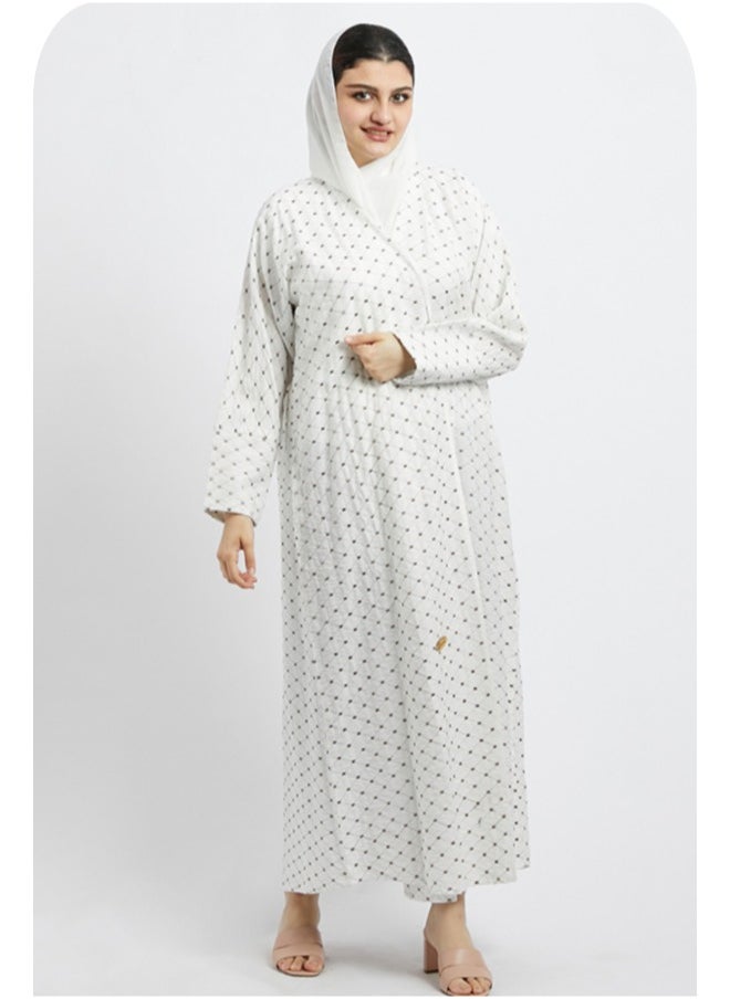 Evva Evva Luxury Saudi Abaya for Women – Elegant Open Front Modest Wear in Premium Fabric – Ideal for Ramadan, Eid, and Everyday Eleganc  - Image 4