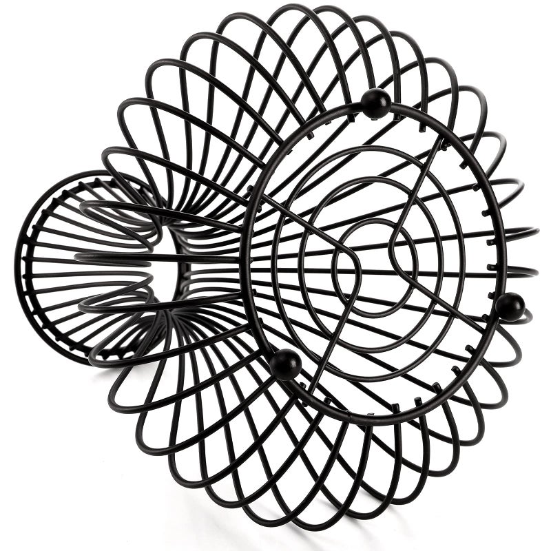 Tebery Metal Black Wine Cork Display Holder, Rustic Wine Stopper Collector, Decorative Free Standing Cork Storage Rack Catcher Container Cage, Holds 150 Wine Corks - Image 5