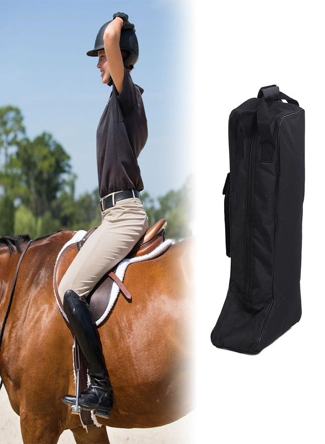 Leopacat Cowboy Boot Bag for Travel & Storage - Holds Up to 8 Pairs, Fits Boots Up to 13" Tall | Oxford Cloth, Waterproof, Zipper | Boot Bag for Equestrian, Western, Riding Boots | Men & Women - Image 3