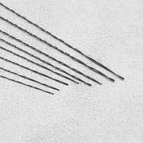 Create idea 24PCS Scroll Saw Blades Set with Spiral Teeth for Metal Wood Plastic Sawing Wood Cutting Shaping Jewelry Making Metalworking Crafting 130mm (#1 - #8) - Image 5