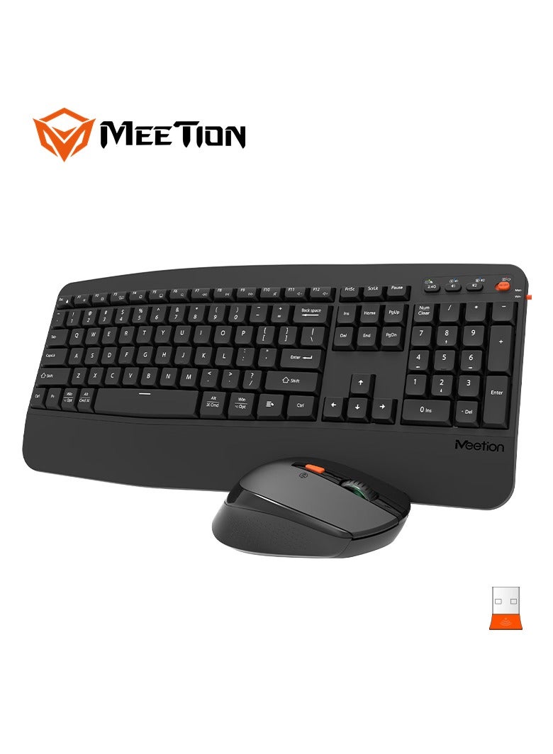 Meetion Meetion 2.4Ghz/Wireless&Bluetooth Dual Ergonomic DirectorA 2.4GHz USB Nano receiver Power-efficient wireless technology Mouse resolution 800-1200-1600 dpi - Image 1