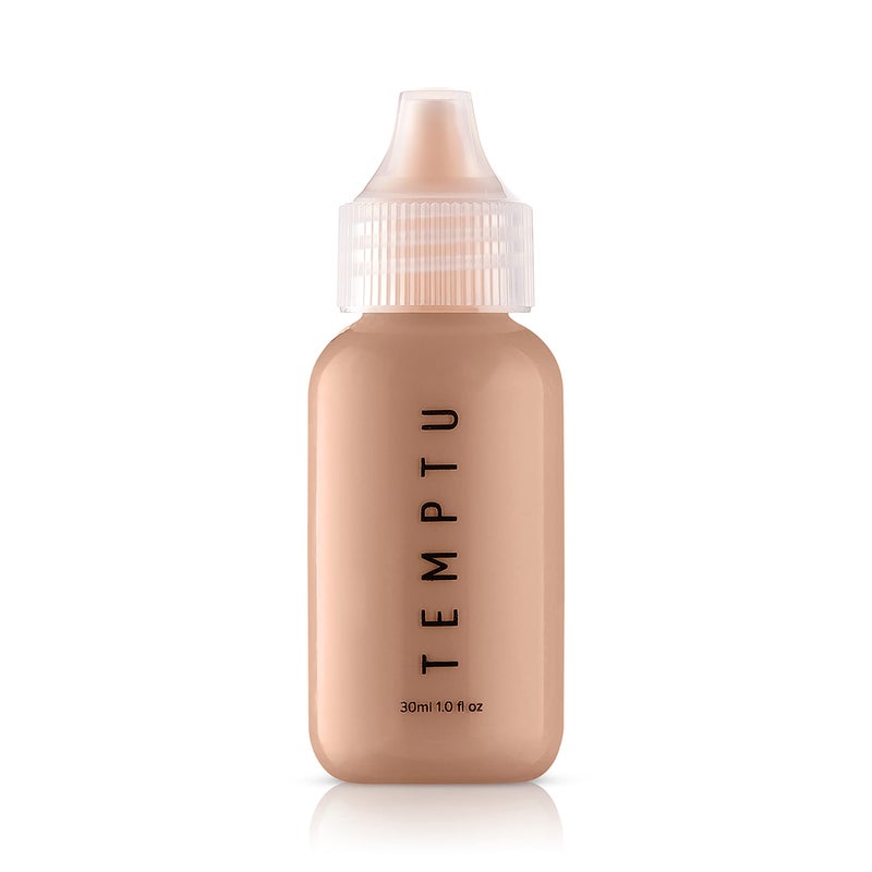 TEMPTU S/B Silicone-Based Airbrush Foundation: Professional Long-Wear Liquid Makeup, Sheer To Full Coverage For A Hydrated, Healthy-Looking Glow & Luminous, Dewy Finish On All Skin Types, 007 Golden Honey, 1 Fl Oz