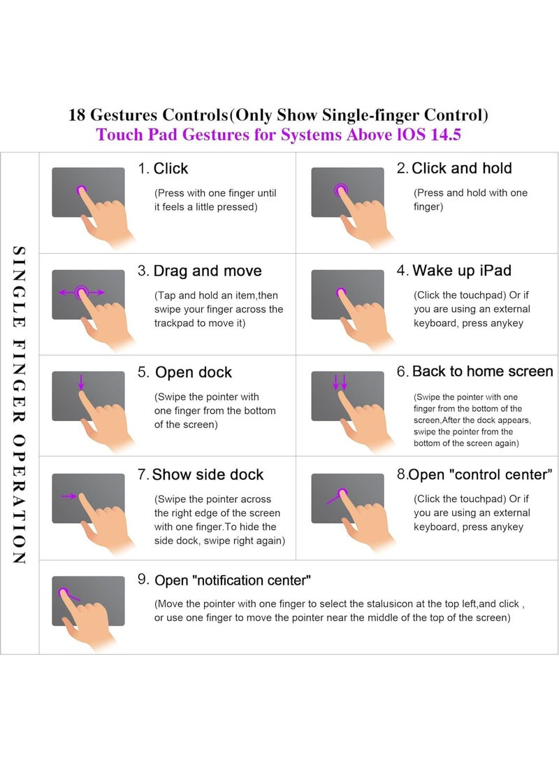 iPad Pro 11 inch Keyboard Case M4 2024/2025 Magnetic Detachable 3 in 1 Case Bluetooth Case Keyboard Adjustable Stand 7 Colors Backlit Keys with Touchpad (Grey, iPad Pro 11"(M4 2024/2025) - Image 5