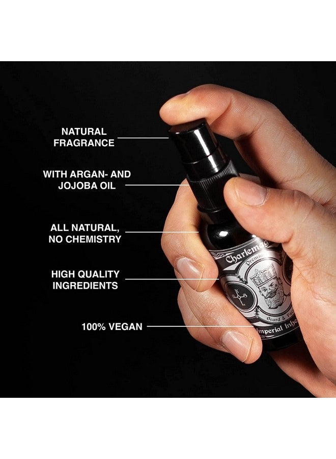 شارلمان زيت اللحية شارلمان - 30 مل - زيت عناية باللحية للرجال، نباتي ومعطر برائحة الجلد - يعزز نمو اللحية - صنع في ألمانيا - Image 2